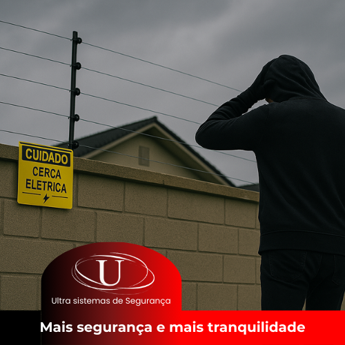 Cerca elétrica em uma casa