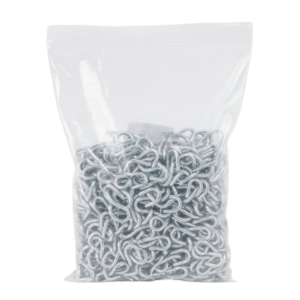 Pacote com 1kg de grampos de aço galvanizado para instalação de cercas.